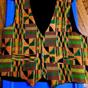 African Kente Vest